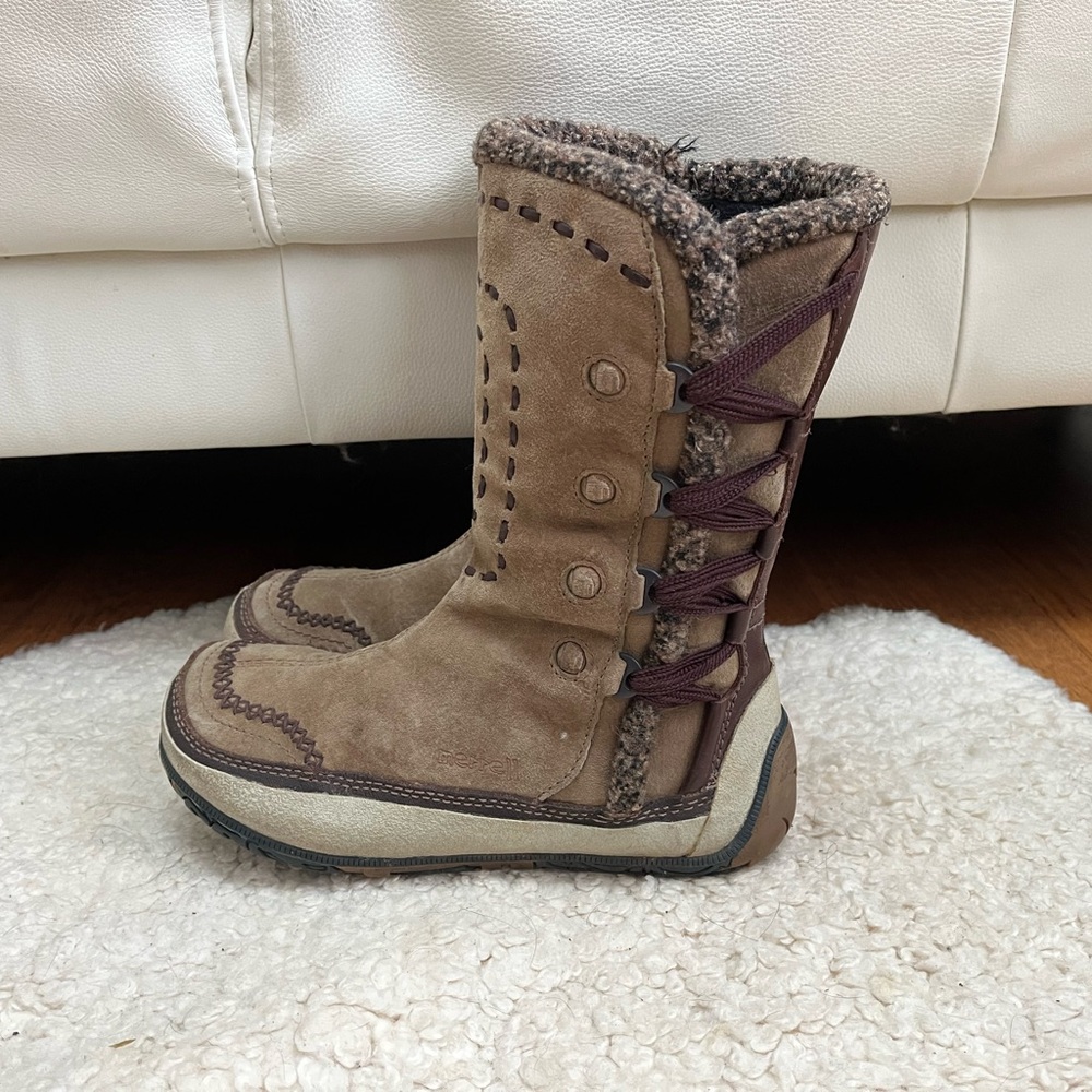Merrell Puffin High Tan Vintage Boots, 8.5M